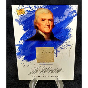 Authentic Handwriting Relic of Thomas Jefferson 3rd President of the USA